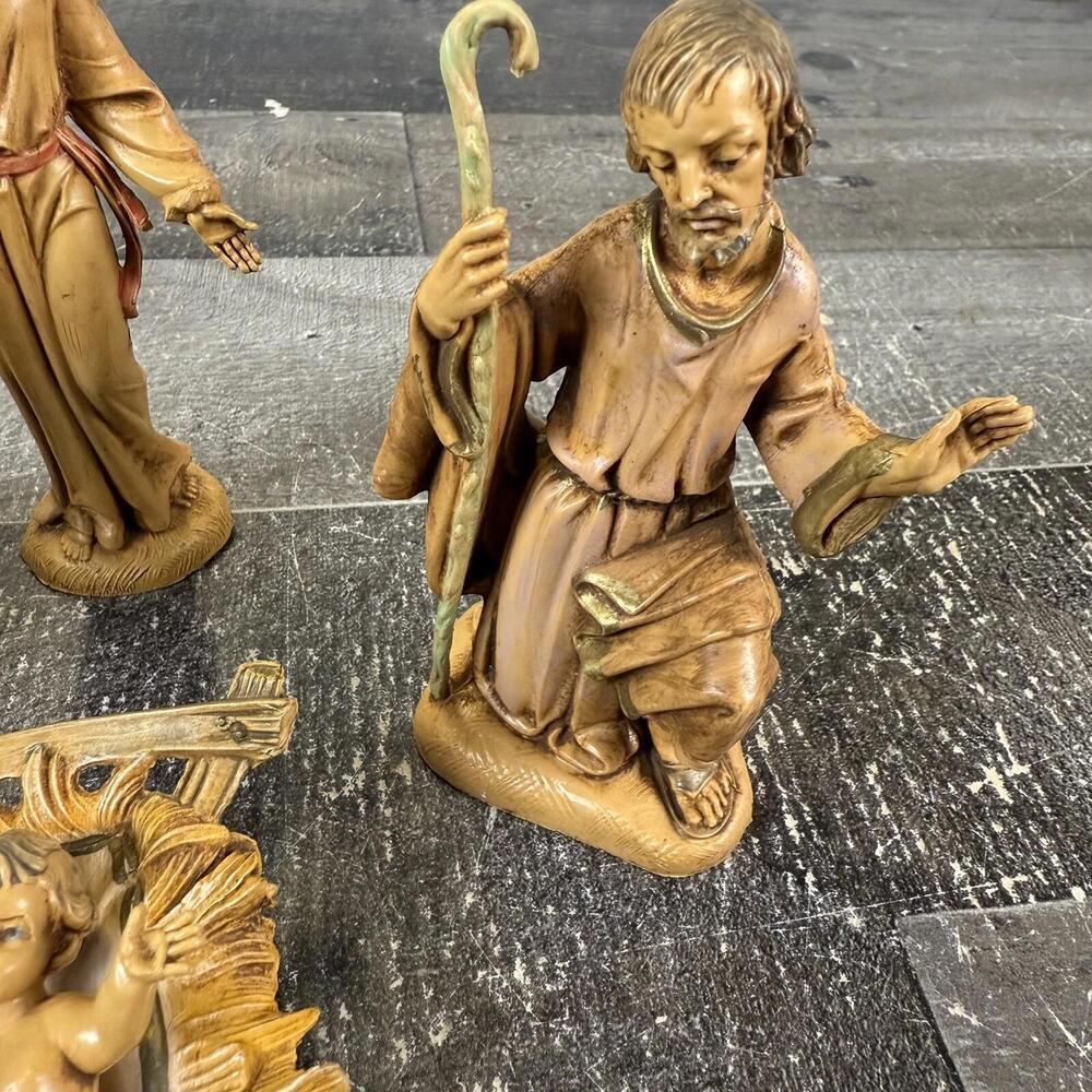 Vintage Fontanini Nativity Set 1983 Depose Italy 4 PC Set Italy Figurine - Picture 4 of 11